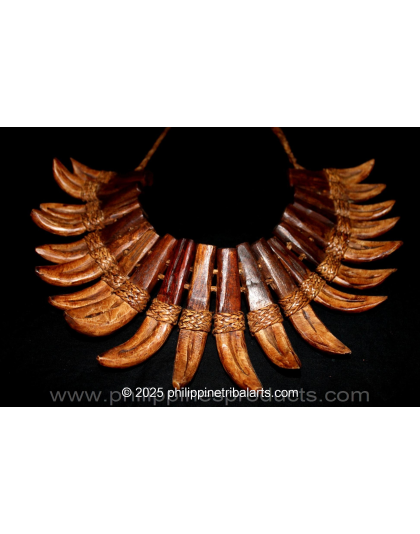 Boar Tusk &amp; Teeth Necklace – Warrior’s Talisman Bontoc Igorot-Inspired Tribal Headhunter Ornament 22